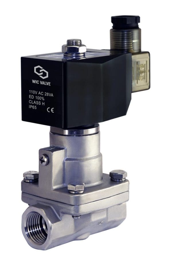 WIC Valve High Pressure Stainless Electric Solenoid Steam Valve
