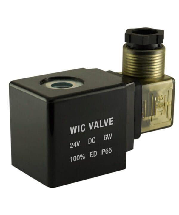 A 3/4" Inch Zero Differential Stainless Electric Solenoid Valve with a Viton seal on a white background.