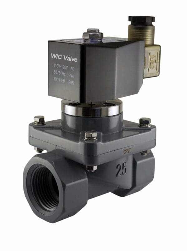Anti Corrosion CPVC Electric Solenoid WIC Valve