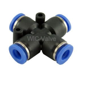 4 Way Cross Union Connector Push In Fitting