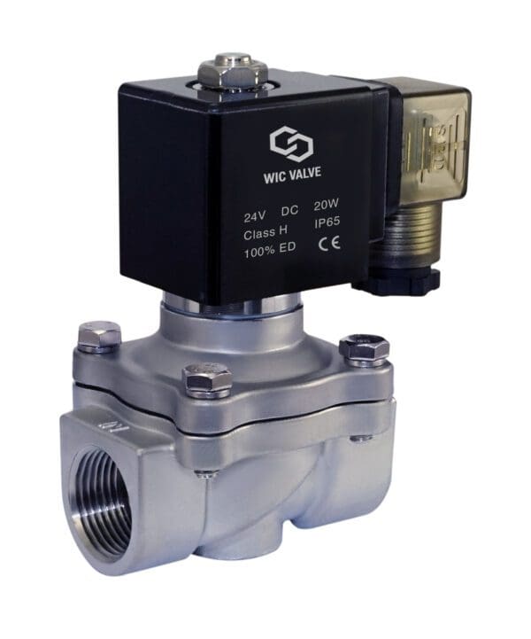3/4" Inch Stainless Steel Electric Solenoid Process Valve