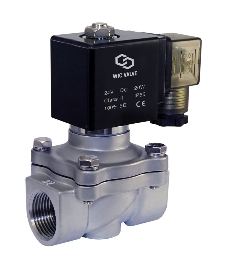 3/4" Inch Stainless Steel Electric Solenoid Process Valve